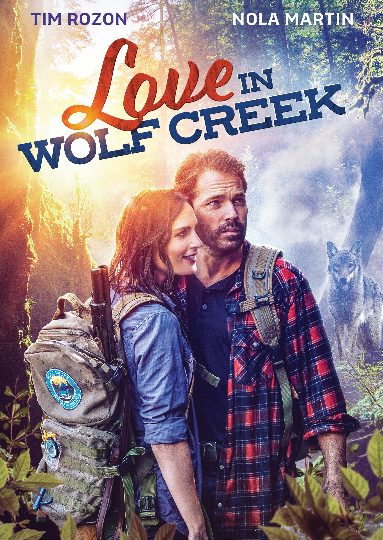 Tim Rozon and Nola Martin in Love in Wolf Creek (2022)