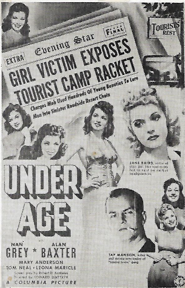 Mary Anderson, Yolande Donlan, Wilma Francis, Nan Grey, Barbara Kent, Gwen Kenyon, Patti McCarty, Billie Roy, and Nancy Worth in Under Age (1941)