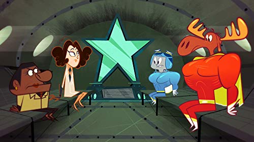 Tara Strong, Grey Griffin, Fuschia!, and Brad Norman in The Adventures of Rocky and Bullwinkle (2018)