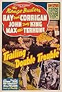 Tom London, Ray Corrigan, John 'Dusty' King, and Max Terhune in Trailing Double Trouble (1940)