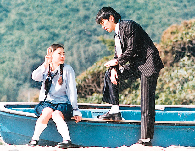 Cecilia Cheung and Stephen Chow in King of Comedy (1999)