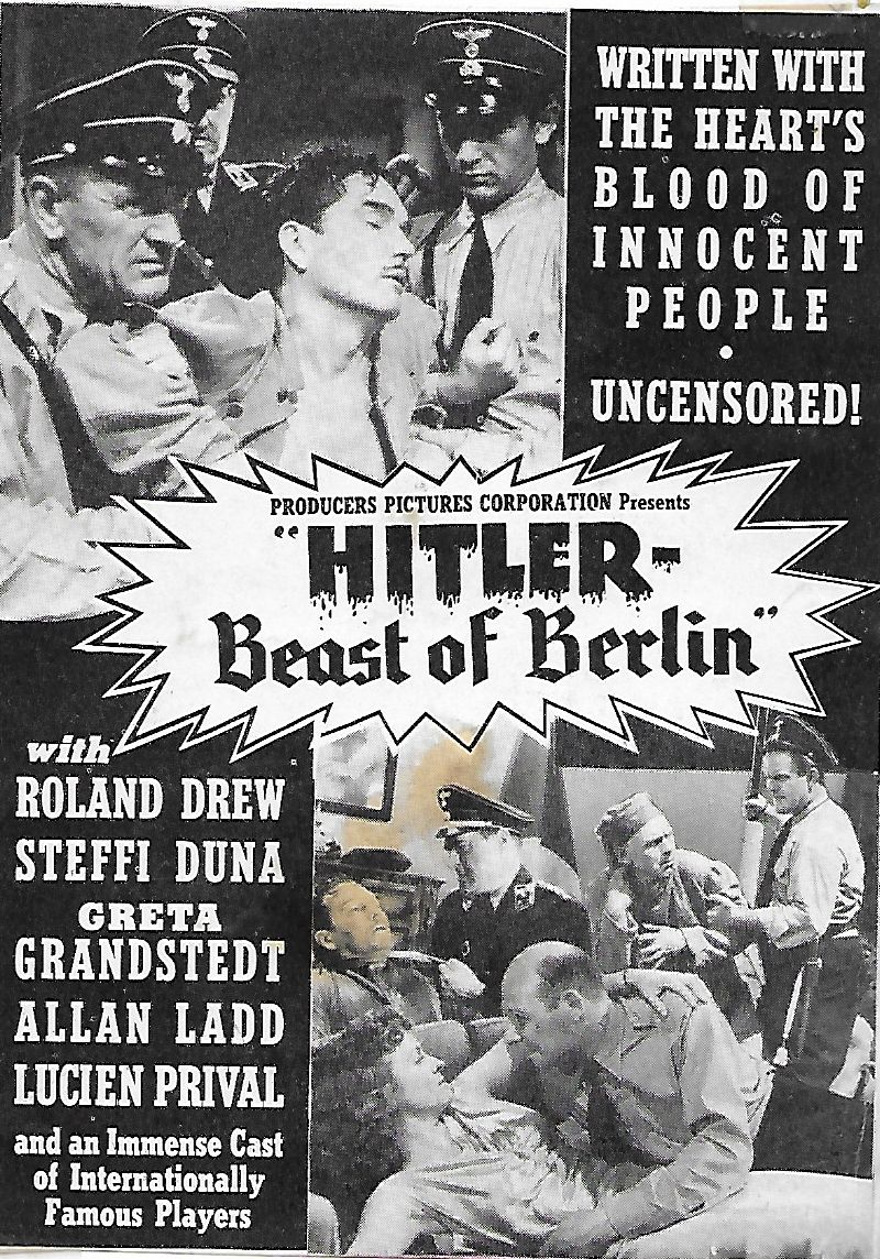 Roland Drew, Greta Granstedt, and Lucien Prival in Hitler: Beast of Berlin (1939)