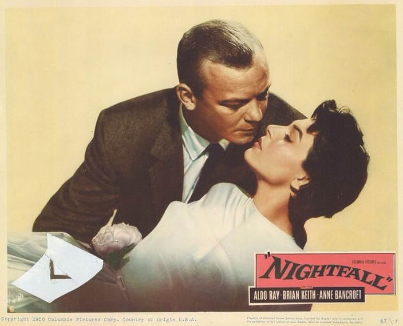 Anne Bancroft and Aldo Ray in Nightfall (1956)