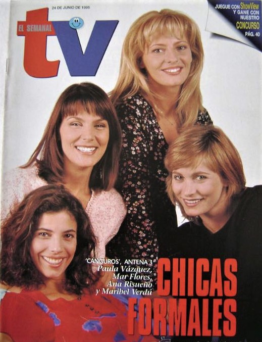 Mar Flores, Ana Risueño, Maribel Verdú, and Paula Vázquez in Canguros (1994)