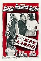 Lauren Bacall, Humphrey Bogart, and Edward G. Robinson in Key Largo (1948)