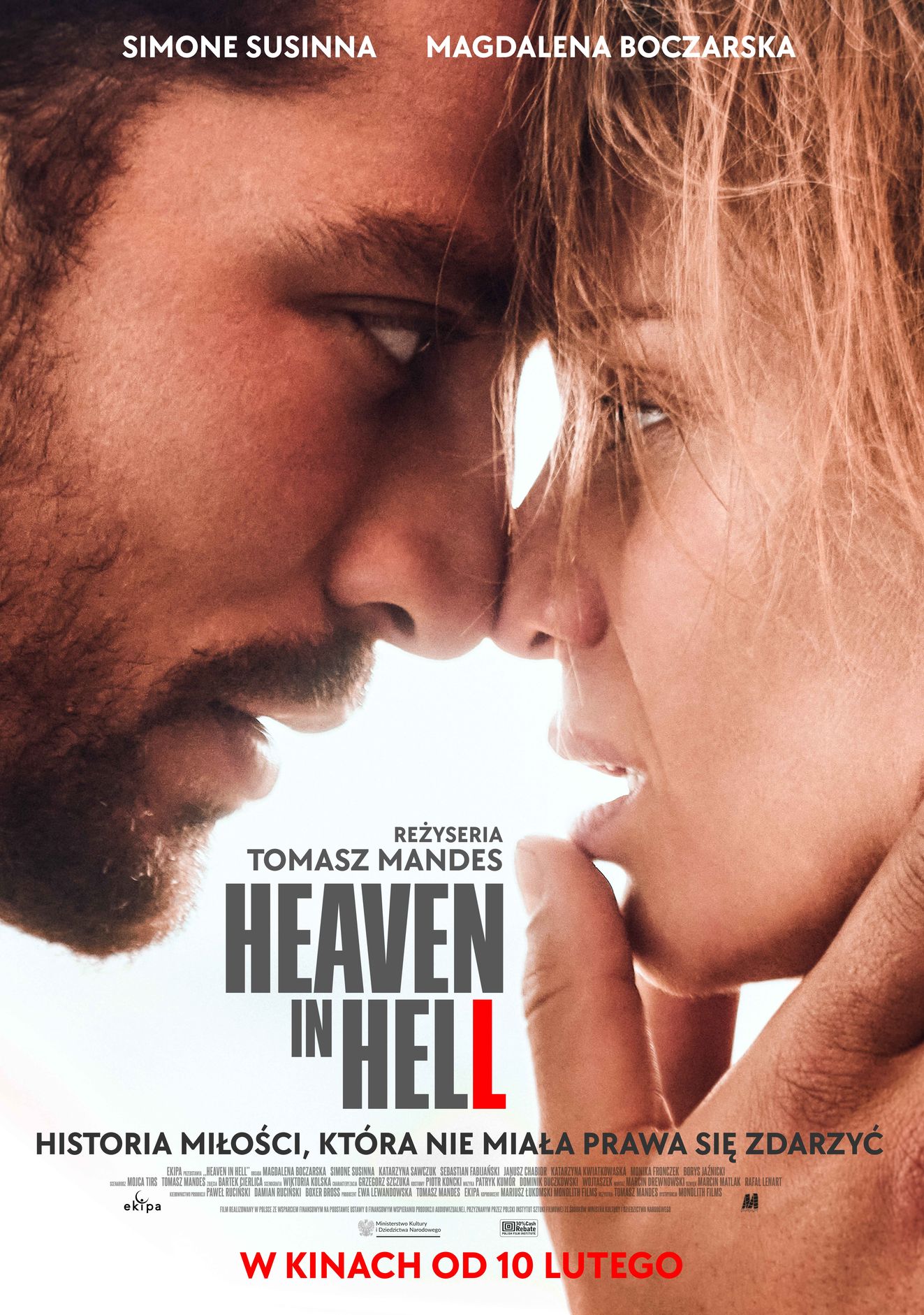 Magdalena Boczarska and Simone Susinna in Heaven in Hell (2023)