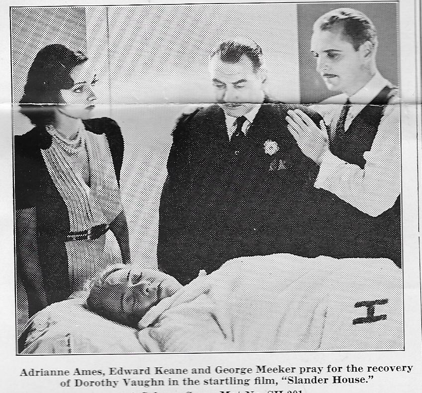 Adrienne Ames, Edward Keane, George Meeker, and Dorothy Vaughan in Slander House (1938)