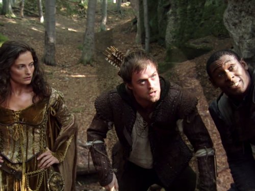 David Harewood, Jonas Armstrong, and Lara Pulver in Robin Hood (2006)