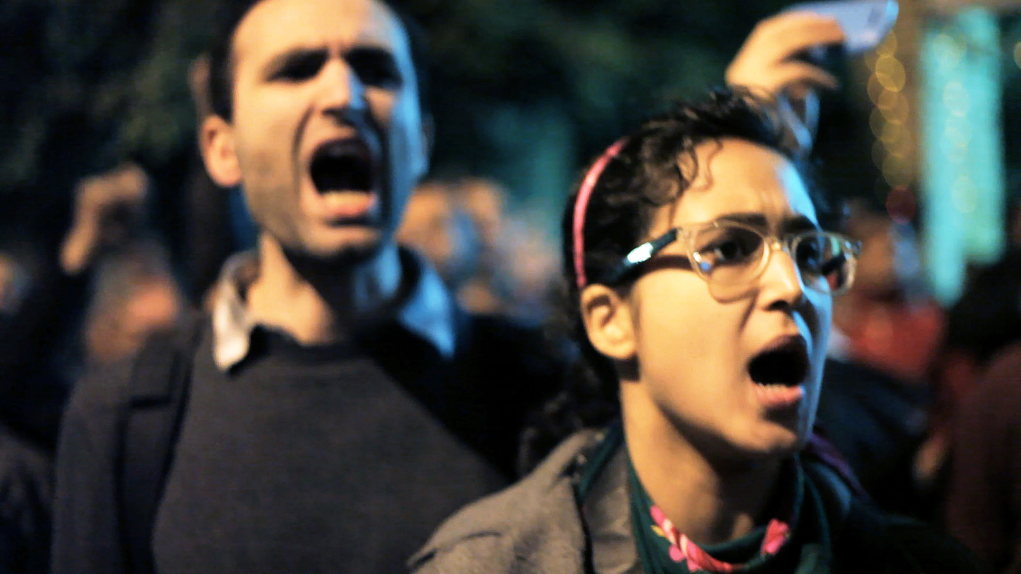 Khalid Abdalla and Aydah El-Kashef in The Square (2013)