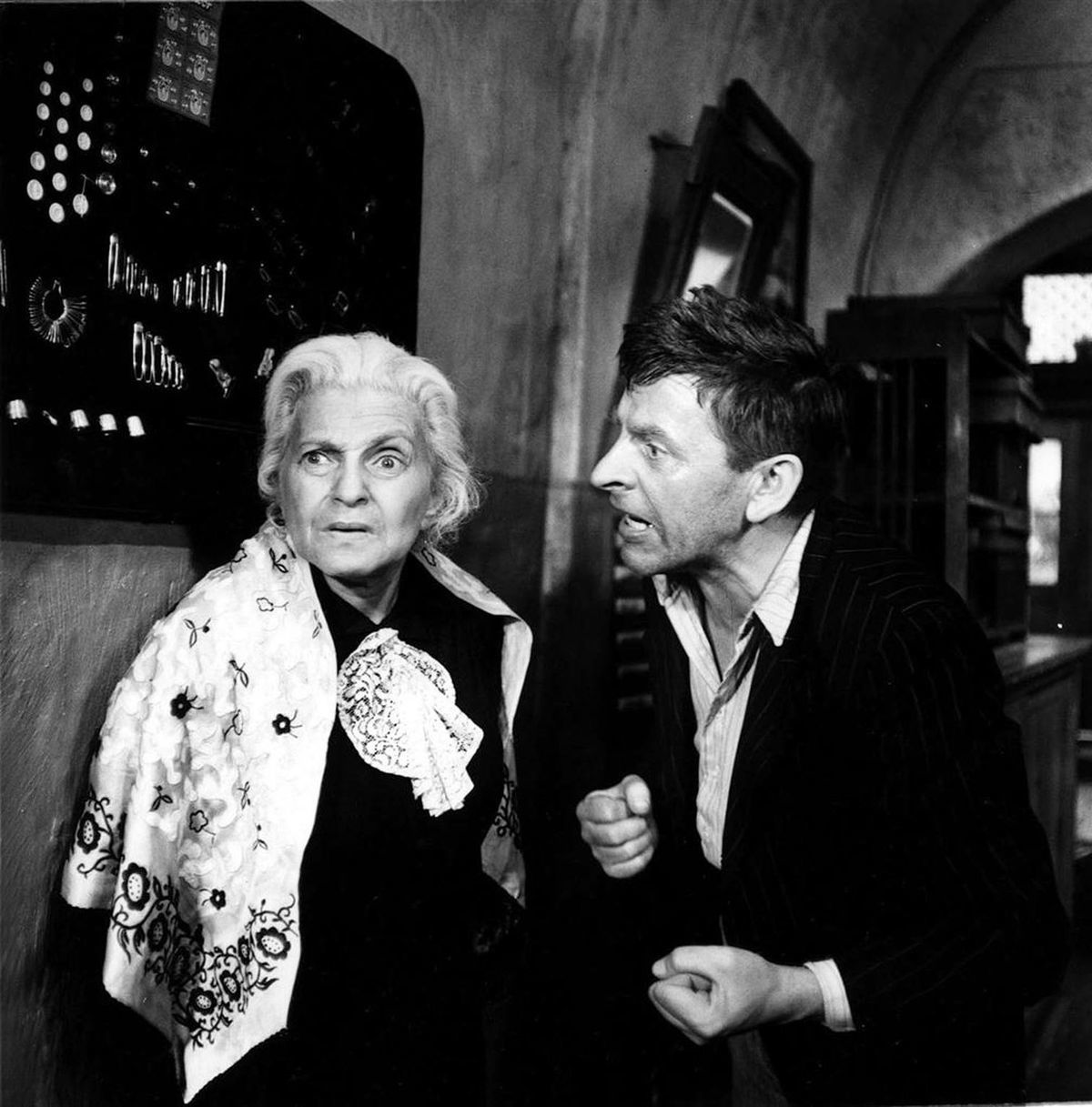 Ida Kaminska and Jozef Kroner in The Shop on Main Street (1965)