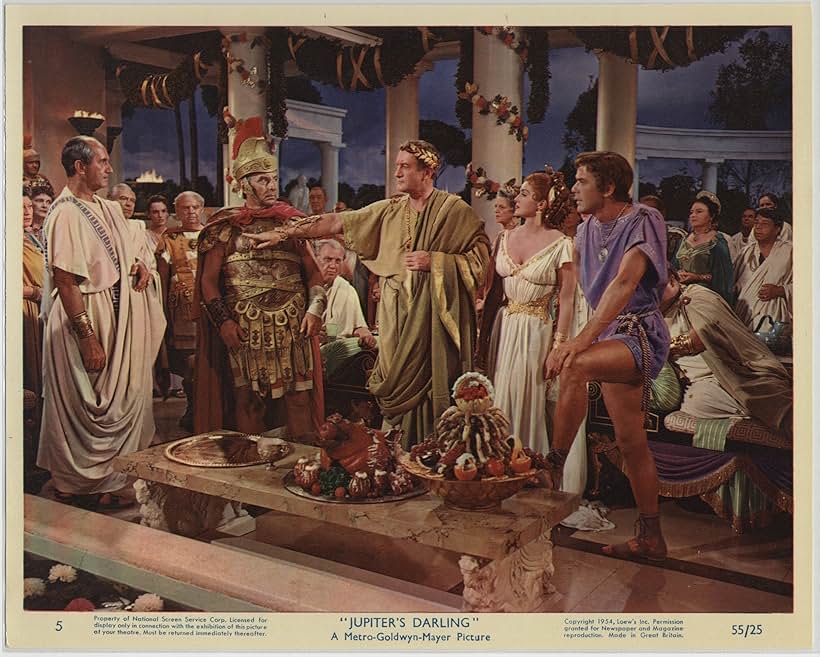 George Sanders, Gower Champion, and Esther Williams in Jupiter's Darling (1955)