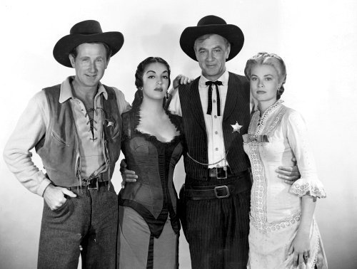 "High Noon" Lloyd Bridges, Katy Jurado, Gary Cooper & Grace Kelly 1952 Universal