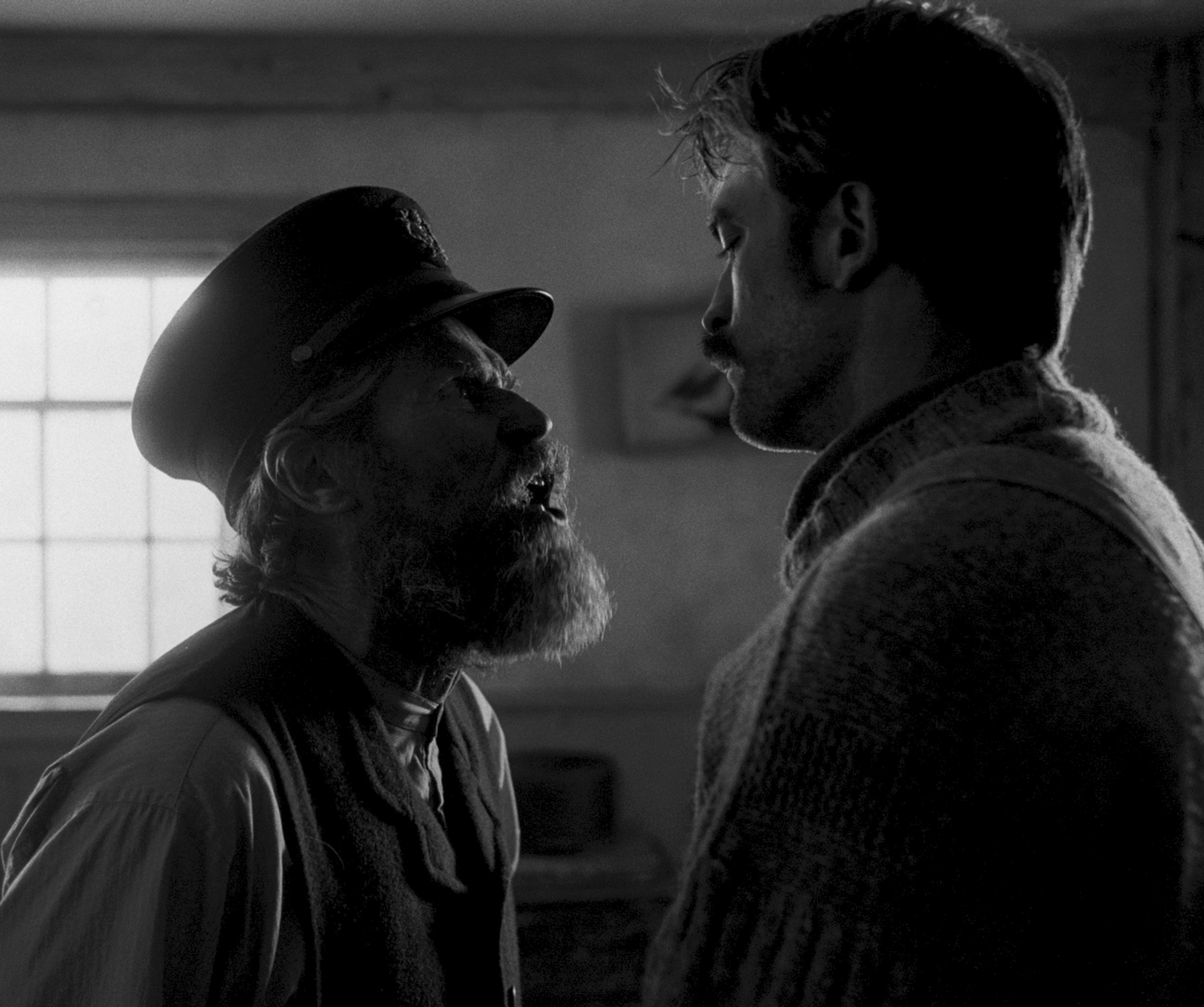 Willem Dafoe and Robert Pattinson in The Lighthouse (2019)