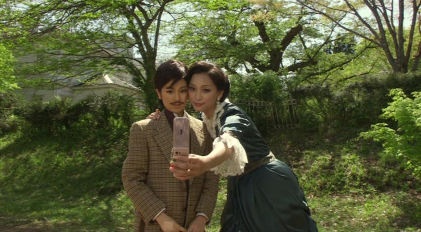 Saki Terashima and Anne Watanabe in Sakura no sono (2008)