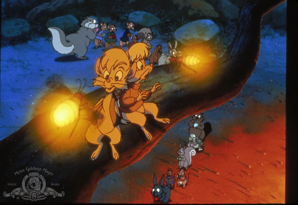 Ralph Macchio and Hynden Walch in The Secret of NIMH 2: Timmy to the Rescue (1998)