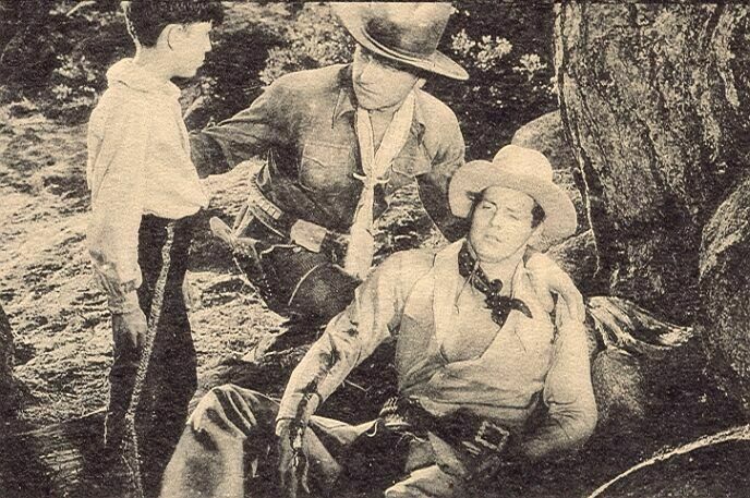 William Boyd, James Ellison, and George Mari in The Eagle's Brood (1935)