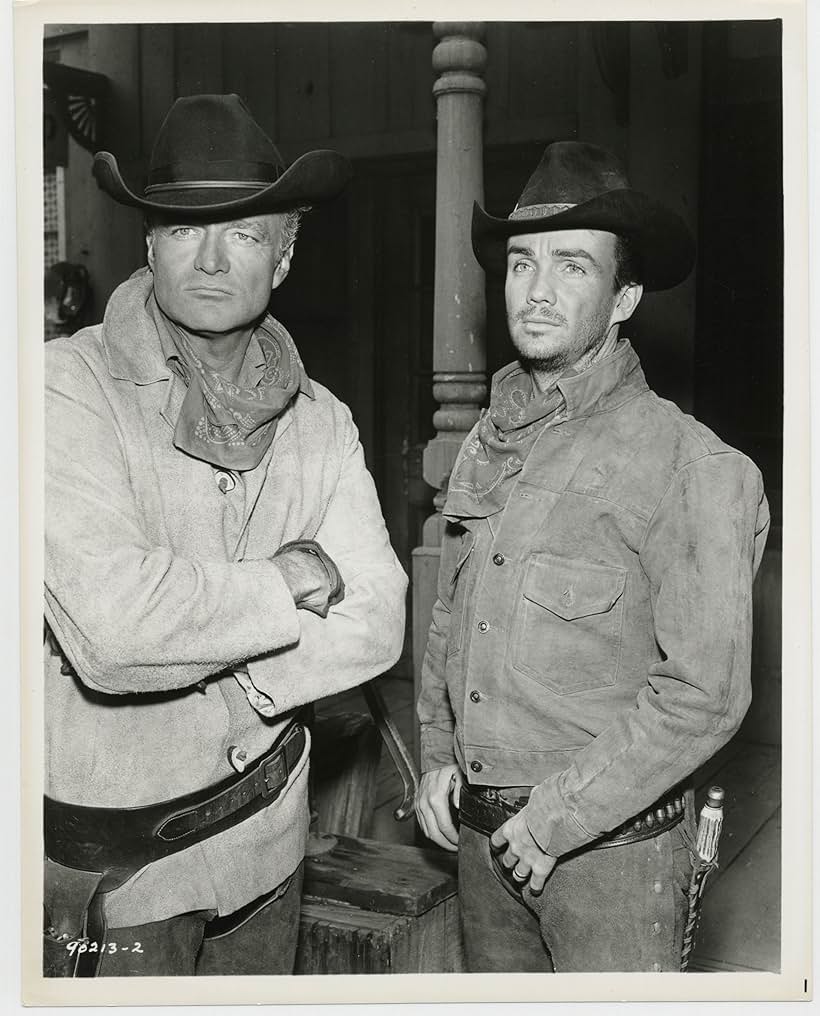 Brian Keith and Ben Cooper in The Raiders (1963)