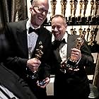 Pete Docter and Jonas Rivera at an event for The Oscars (2016)