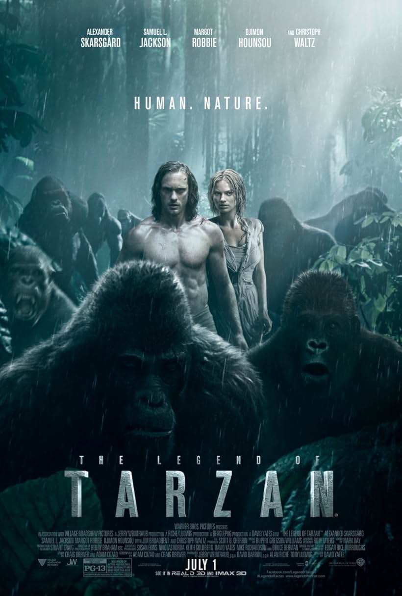 Alexander Skarsgård and Margot Robbie in The Legend of Tarzan (2016)