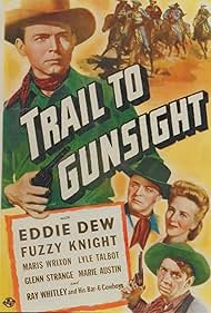 Eddie Dew, Fuzzy Knight, Lyle Talbot, and Maris Wrixon in Trail to Gunsight (1944)