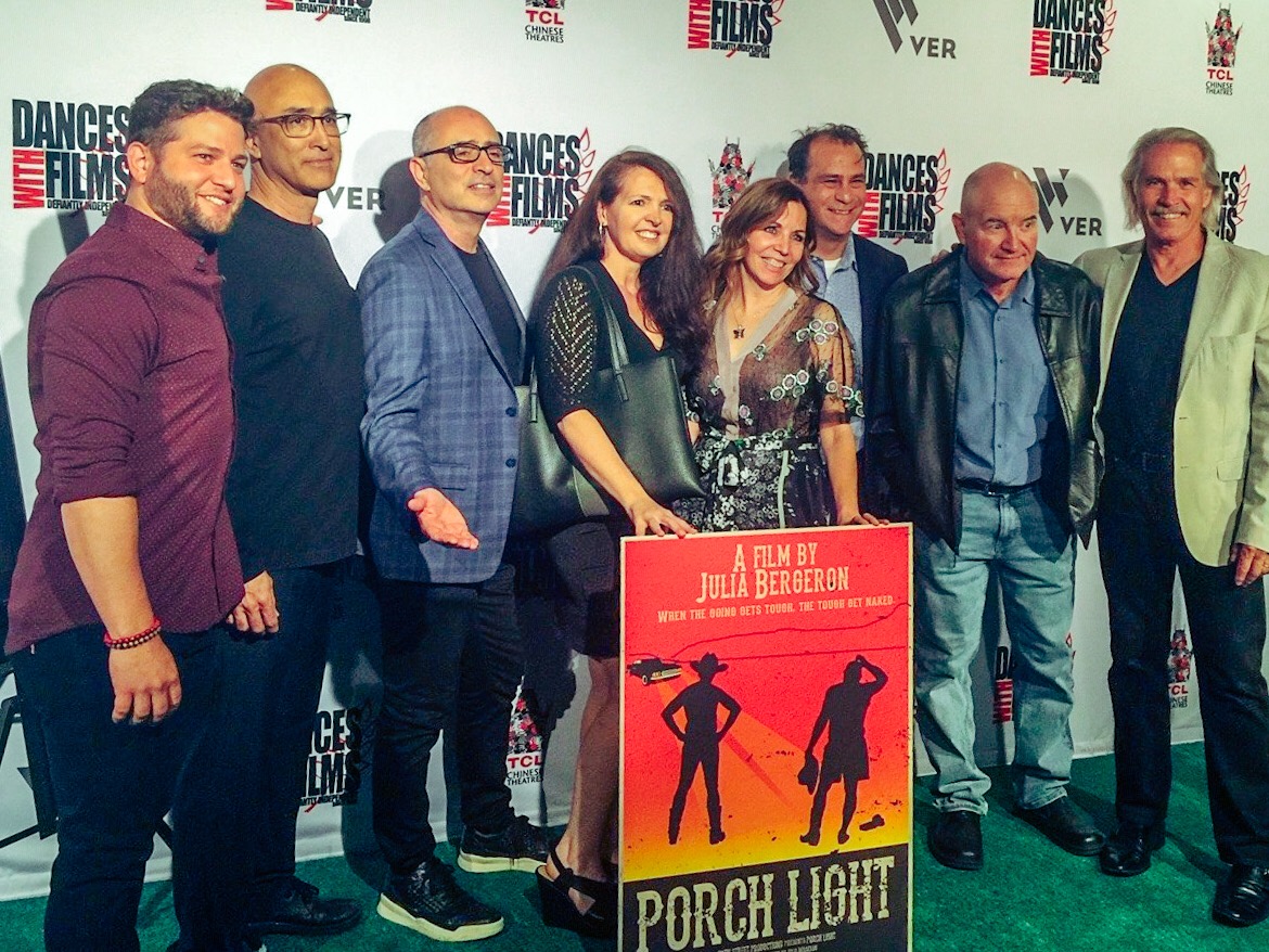 Philippe Bergeron, Arthur Botham Jr., Steve Hofvendahl, Eddie King, Isabel Dréan, Scott Bender, and Nage Canchola at an event for Porch Light (2019)