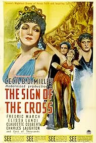 Claudette Colbert, Charles Laughton, Joyzelle Joyner, and Fredric March in The Sign of the Cross (1932)