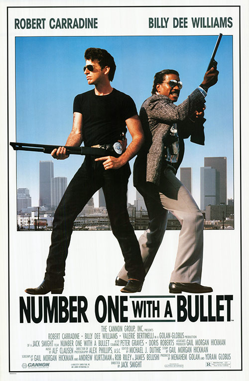 Robert Carradine and Billy Dee Williams in Number One with a Bullet (1987)