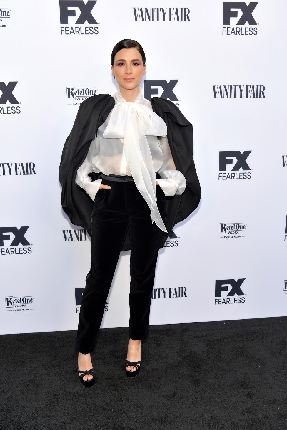 Aya Cash attends a pre-Emmy event hosted by Vanity Fair and FX Networks