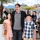 Mark Osborne, Riley Osborne, and Mackenzie Foy at an event for The Little Prince (2015)