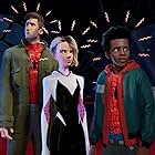 Jake Johnson, Hailee Steinfeld, and Shameik Moore in Spider-Man: Into the Spider-Verse (2018)