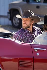 Jared Padalecki and Matt Barr in Walker (2021)