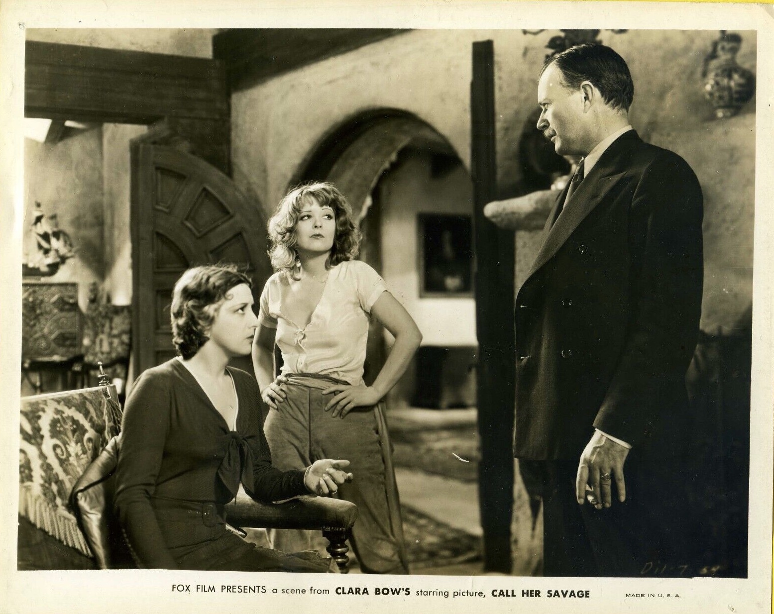 Clara Bow, Willard Robertson, and Estelle Taylor in Call Her Savage (1932)