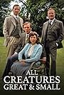 Peter Davison, Carol Drinkwater, Robert Hardy, and Christopher Timothy in All Creatures Great & Small (1978)