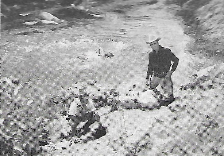 Rory Calhoun and Gilbert Roland in The Treasure of Pancho Villa (1955)