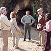 Leslie Nielsen, Ray Milland, Dennis Cole, Sheila Larken, and Julie Sommars in Cave In! (1983)