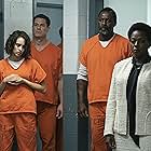 Viola Davis, Idris Elba, John Cena, and Daniela Melchior in The Suicide Squad (2021)
