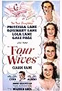 Lola Lane, Priscilla Lane, Rosemary Lane, and Gale Page in Four Wives (1939)