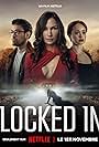 Famke Janssen, Alex Hassell, and Rose Williams in Locked In (2023)