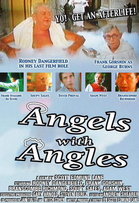 Rodney Dangerfield, Adam West, Frank Gorshin, David Proval, Branscombe Richmond, Soupy Sales, and Frank Stallone in Angels with Angles (2005)