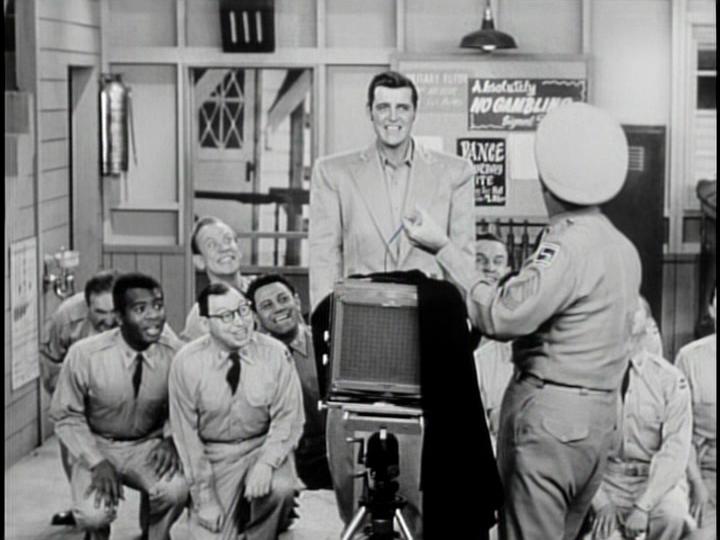 Maurice Brenner, Terry Carter, Tom Gilson, Maurice Gosfield, Jack Healy, Karl Lukas, Allan Melvin, and Phil Silvers in The Phil Silvers Show (1955)