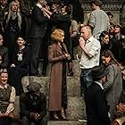 Alison Sudol, David Yates, and Clem So in Fantastic Beasts: The Crimes of Grindelwald (2018)