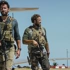 David Denman, John Krasinski, Pablo Schreiber, and Dominic Fumusa in 13 Hours: The Secret Soldiers of Benghazi (2016)