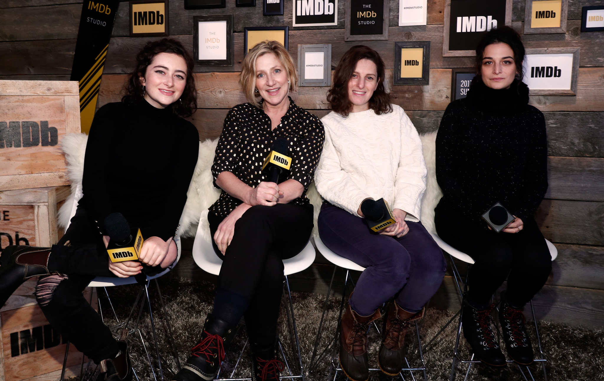 Edie Falco, Jenny Slate, Gillian Robespierre, and Abby Quinn