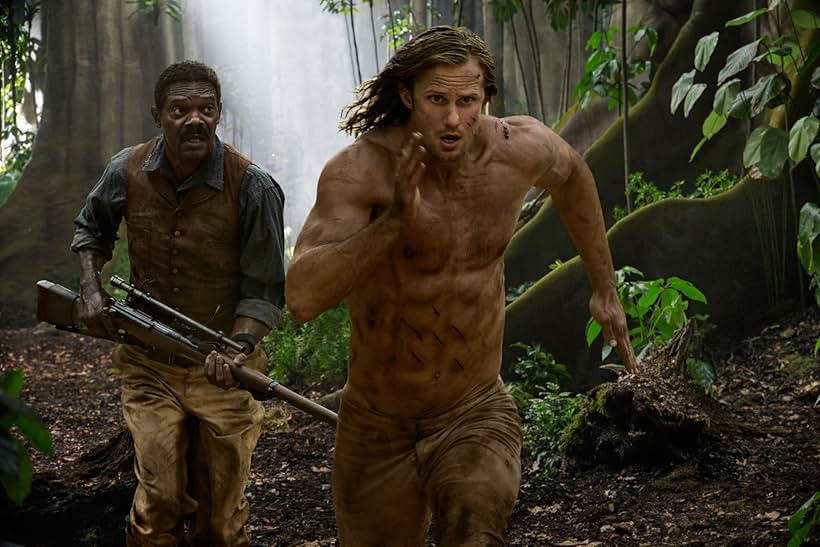 Samuel L. Jackson and Alexander Skarsgård in The Legend of Tarzan (2016)