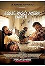 Bradley Cooper, Zach Galifianakis, Ed Helms, and Crystal the Monkey in ¿Qué pasó ayer? Parte II (2011)