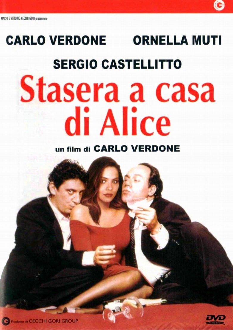 Ornella Muti, Sergio Castellitto, and Carlo Verdone in Stasera a casa di Alice (1990)