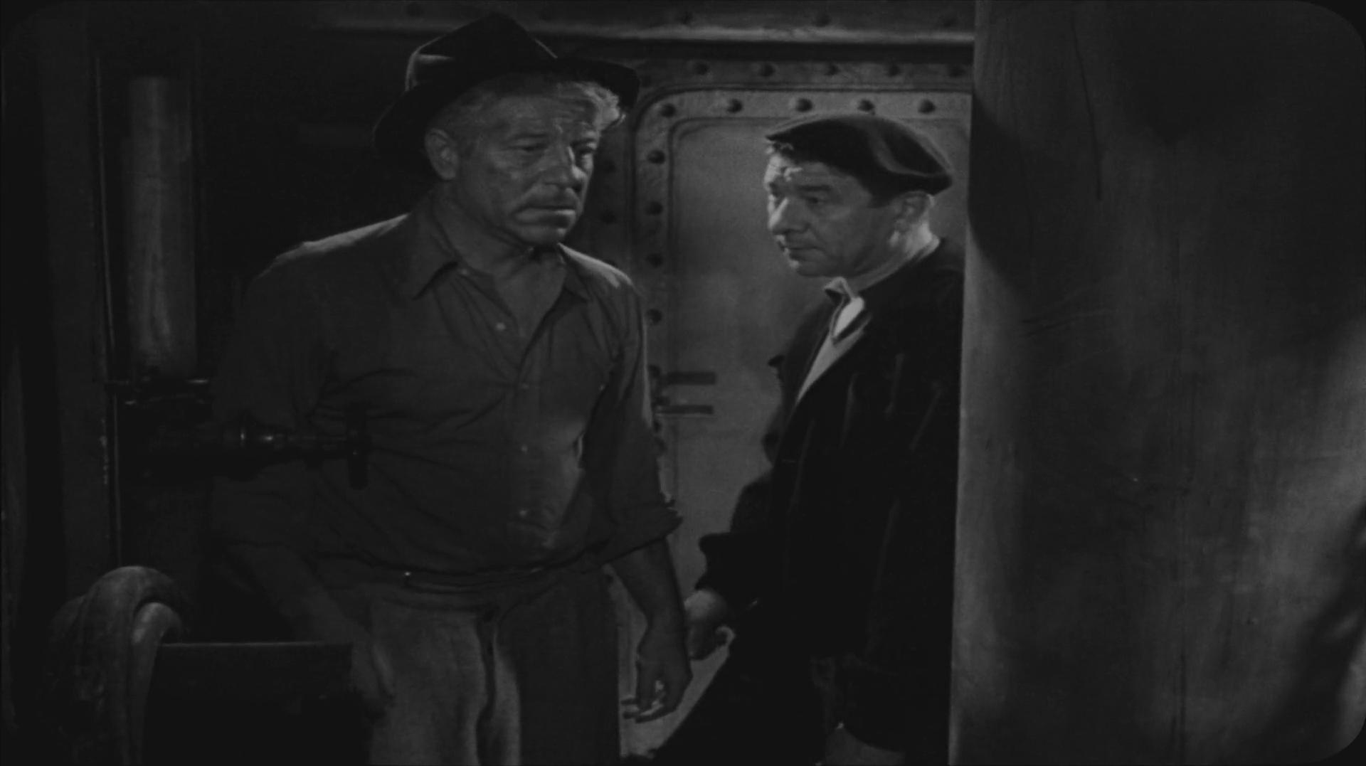 Robert Dalban and Jean Gabin in The Walls of Malapaga (1949)