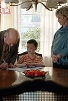 Annie Potts, Wallace Shawn, and Iain Armitage in Young Sheldon (2017)