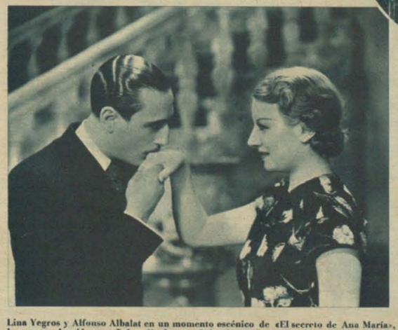 Alfonso Albalat and Lina Yegros in El secreto de Ana María (1936)