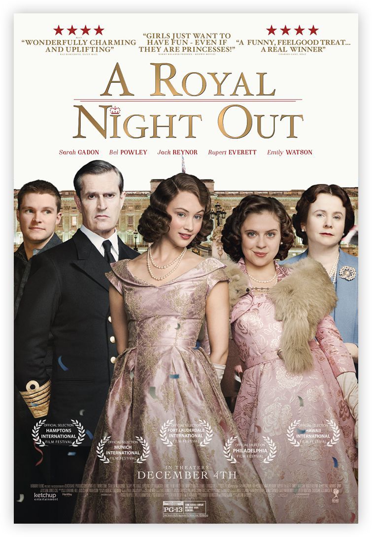 Rupert Everett, Emily Watson, Sarah Gadon, Bel Powley, and Jack Reynor in A Royal Night Out (2015)